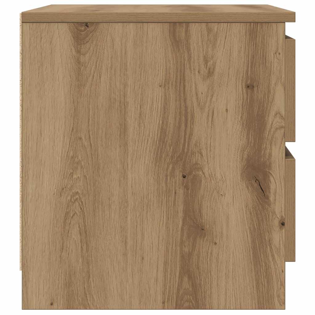 Bedside Cabinets 2 pcs Artisan Oak 50x40x43.5 cm Engineered Wood