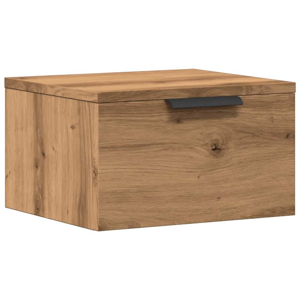 Wall-mounted Bedside Cabinet Artisan Oak 34x30x20 cm