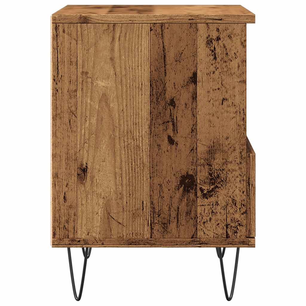 Bedside Cabinet Old Wood 40x35x50 cm Engineered Wood