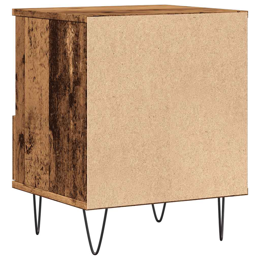 Bedside Cabinet Old Wood 40x35x50 cm Engineered Wood