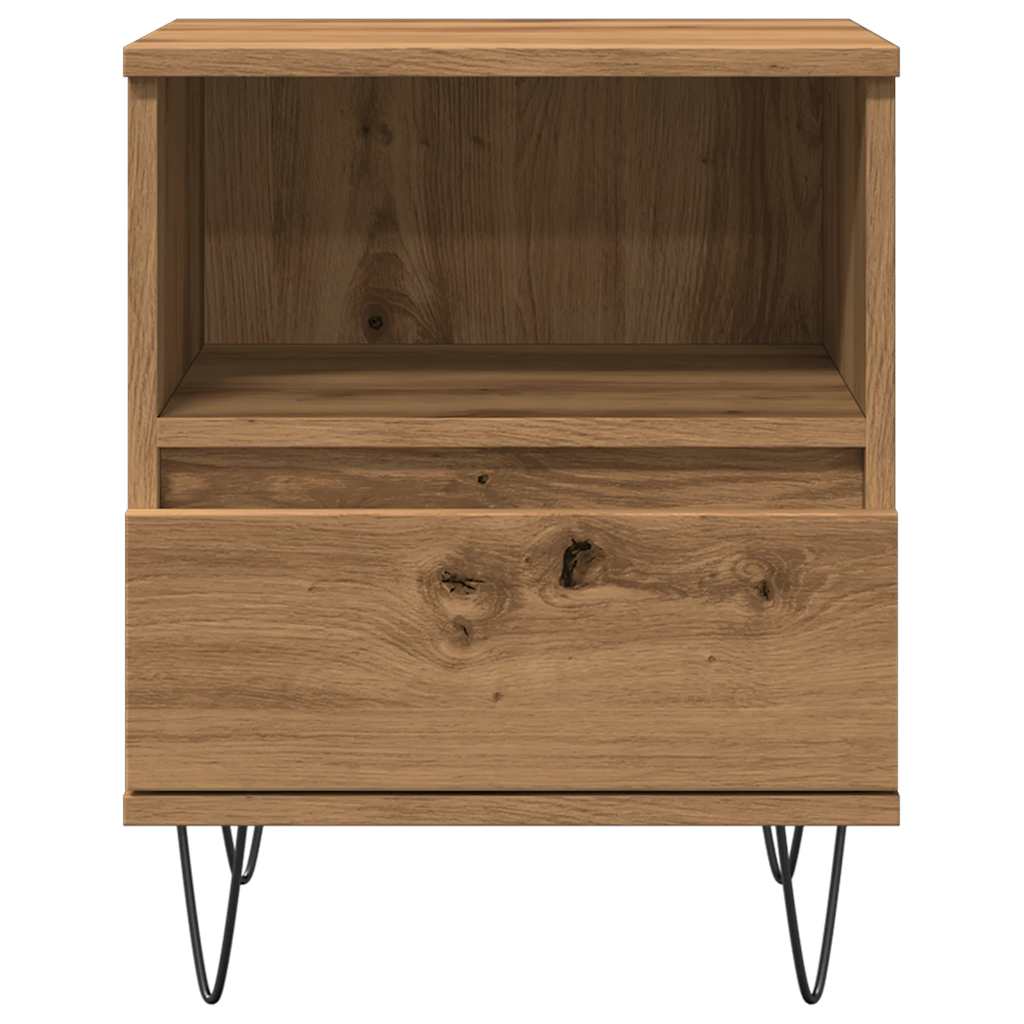 Bedside Cabinet Artisan Oak 40x35x50 cm Engineered Wood
