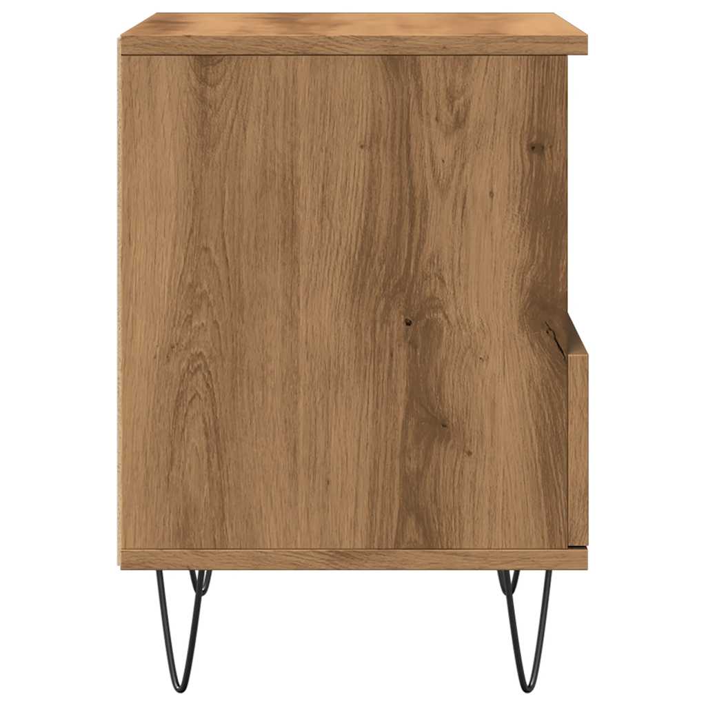 Bedside Cabinet Artisan Oak 40x35x50 cm Engineered Wood
