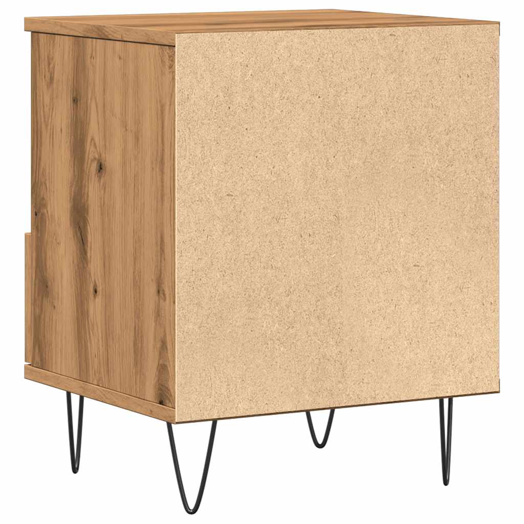 Bedside Cabinet Artisan Oak 40x35x50 cm Engineered Wood