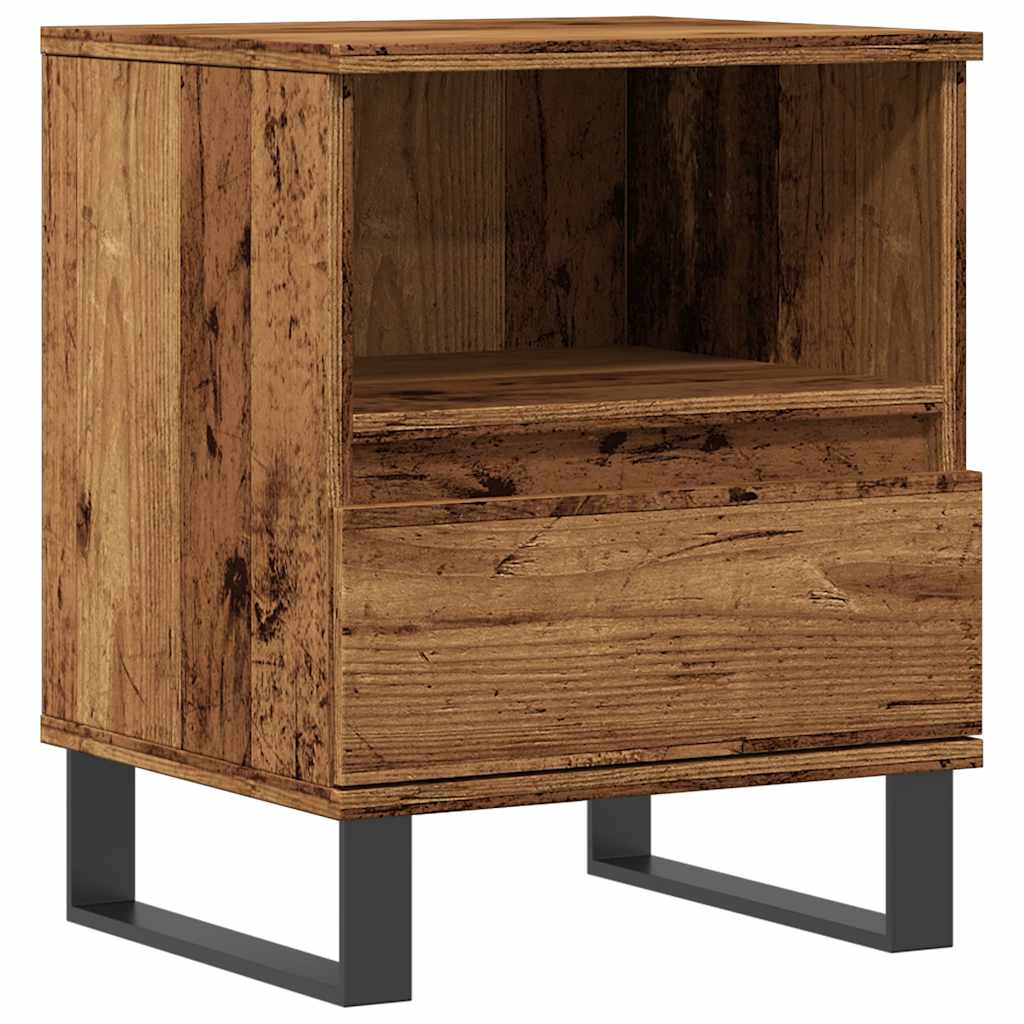 Bedside Cabinet Old Wood 40x35x50 cm Engineered Wood