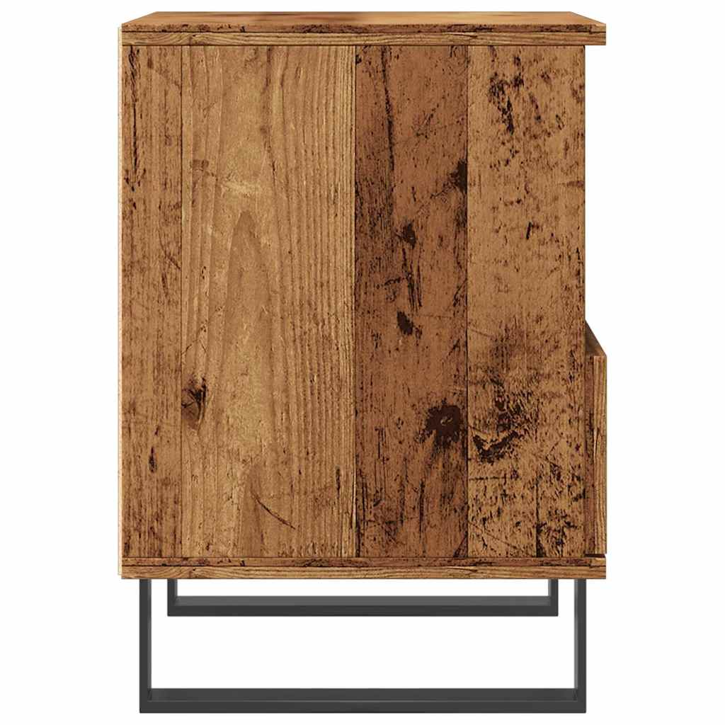 Bedside Cabinet Old Wood 40x35x50 cm Engineered Wood