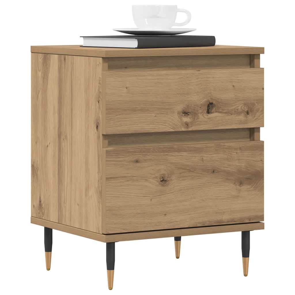 Bedside Cabinet Artisan Oak 40x35x50 cm Engineered Wood