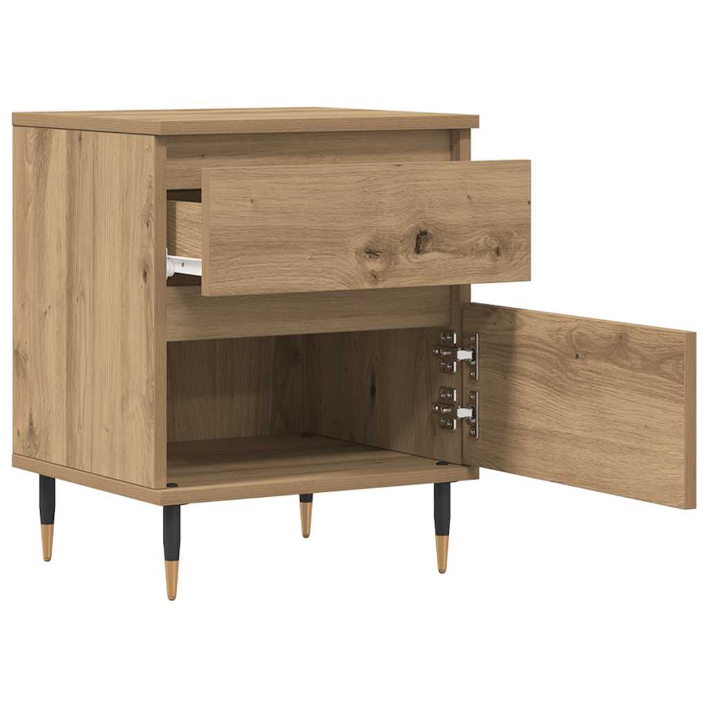 Bedside Cabinet Artisan Oak 40x35x50 cm Engineered Wood
