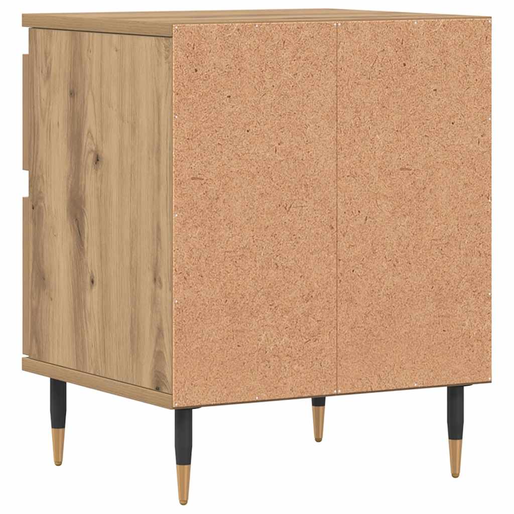 Bedside Cabinet Artisan Oak 40x35x50 cm Engineered Wood