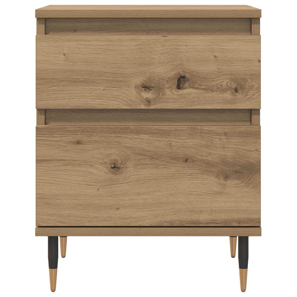Bedside Cabinets 2 pcs Artisan Oak 40x35x50 cm Engineered Wood