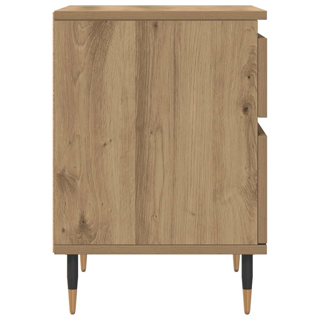 Bedside Cabinets 2 pcs Artisan Oak 40x35x50 cm Engineered Wood