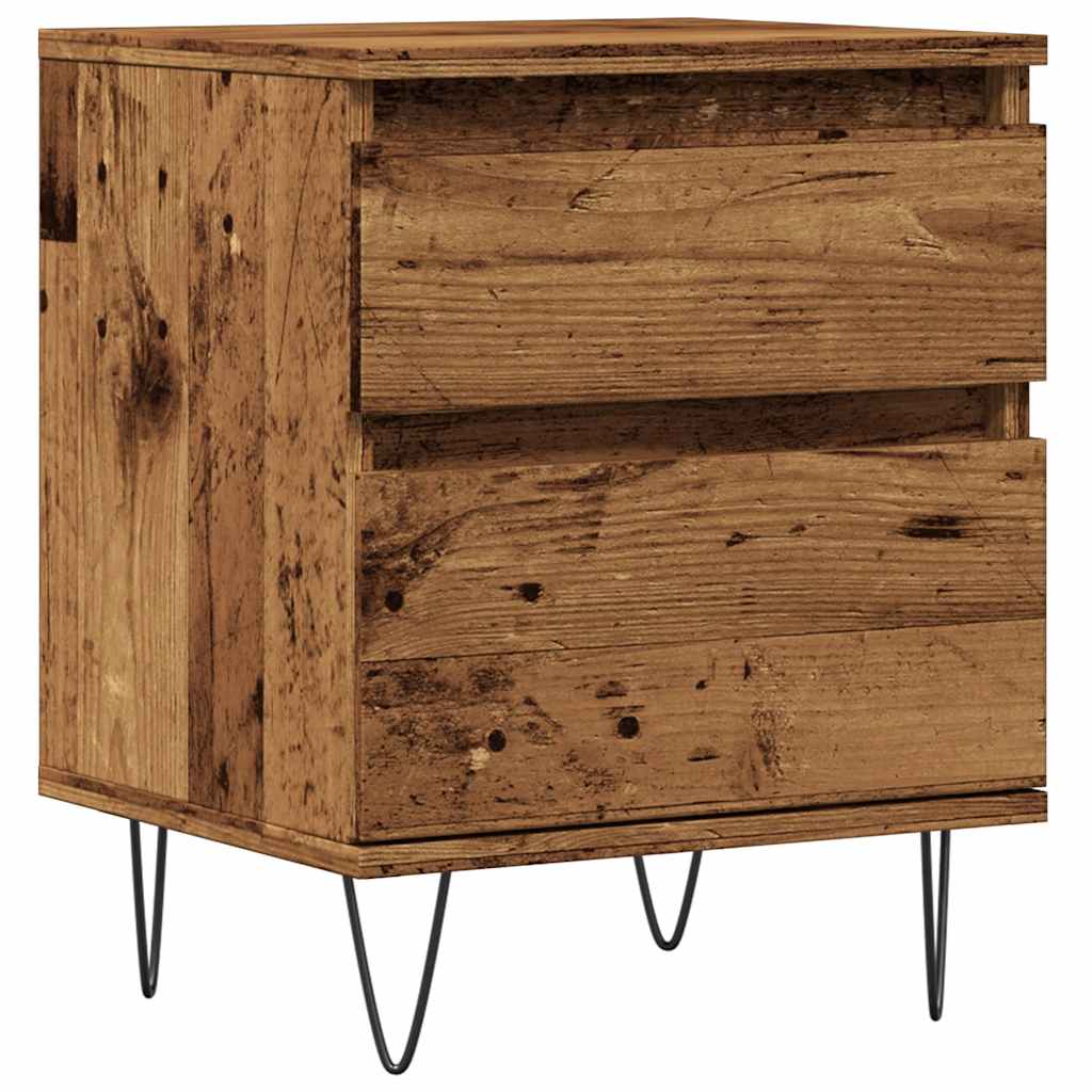 Bedside Cabinet Old Wood 40x35x50 cm Engineered Wood