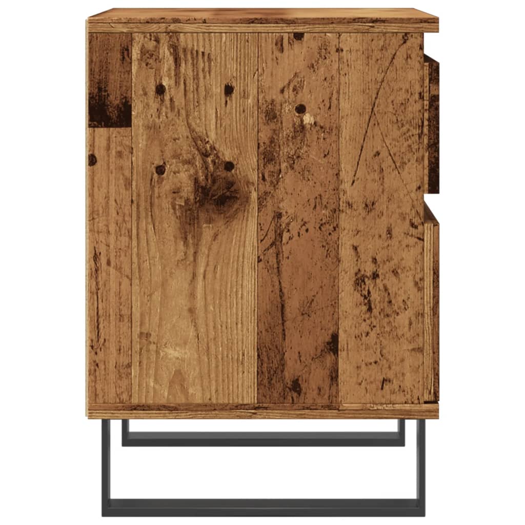 Bedside Cabinet Old Wood 40x35x50 cm Engineered Wood