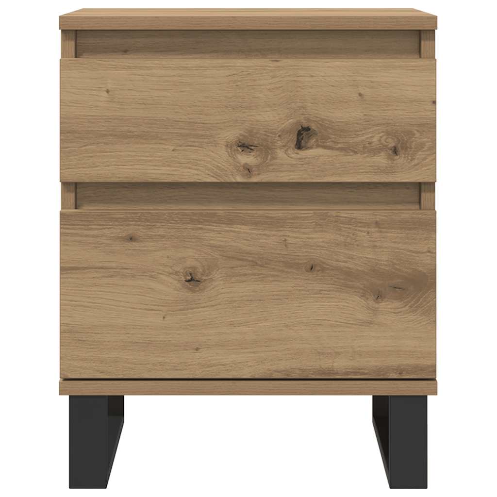 Bedside Cabinets 2 pcs Artisan Oak 40x35x50 cm Engineered Wood