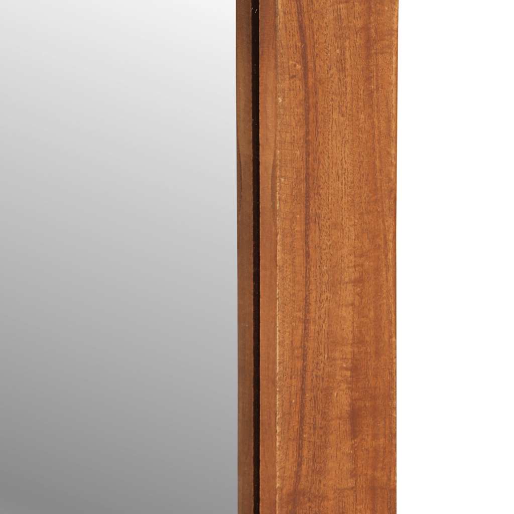 Wall Mirror With Drawers 60X33X90 Cm Solid Wood Acacia