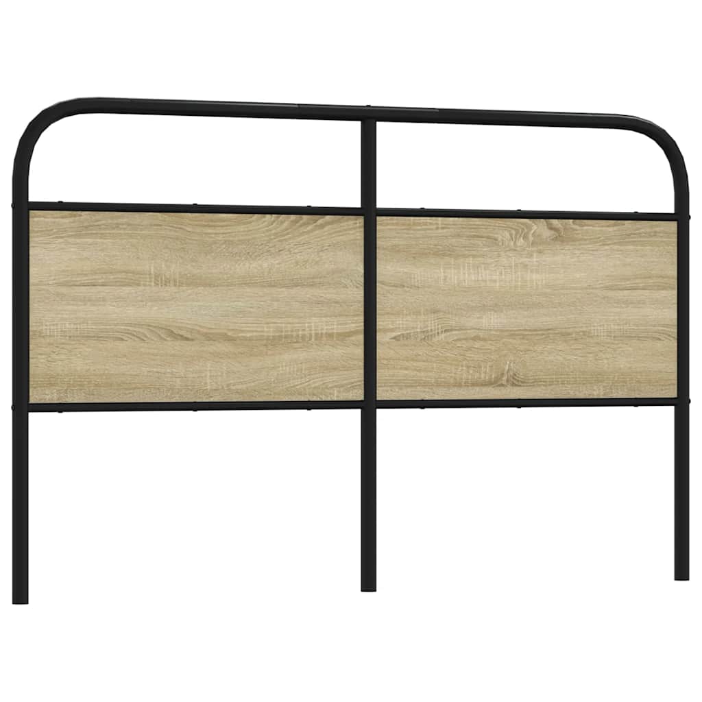 Headboard Sonoma Oak 160 cm Steel and Engineered Wood