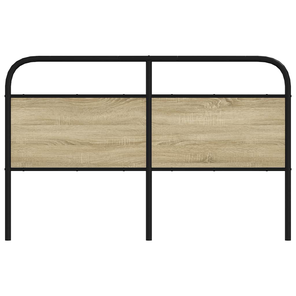 Headboard Sonoma Oak 160 cm Steel and Engineered Wood