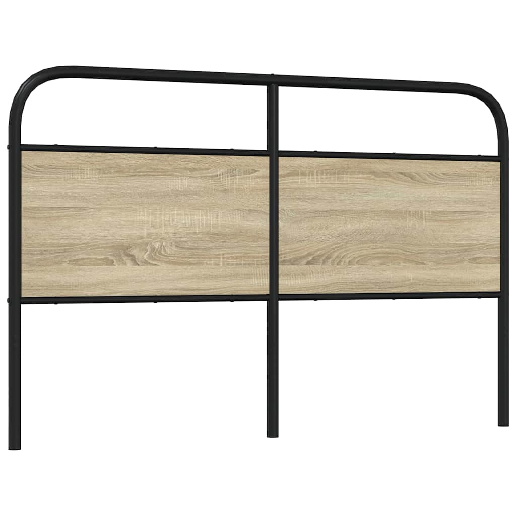 Headboard Sonoma Oak 160 cm Steel and Engineered Wood
