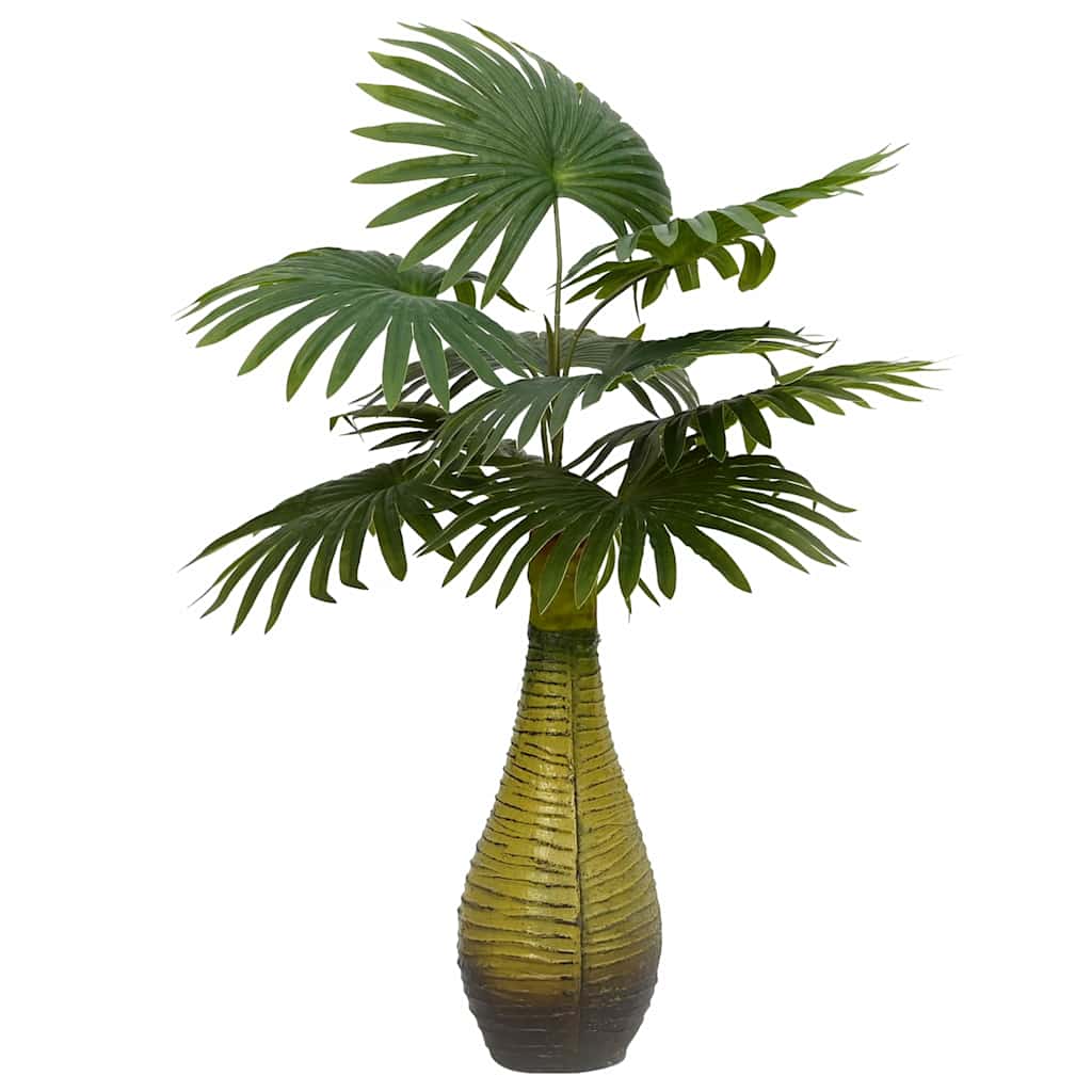 Artificial Palm Plant 9 Leaves 65 cm Green