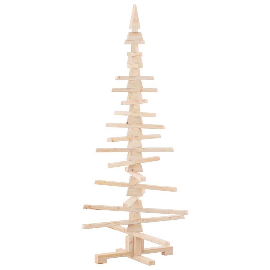 Wooden Christmas Tree for Decoration 150 cm Solid Wood Pine