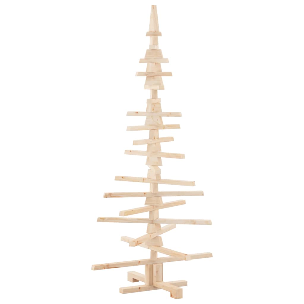 Wooden Christmas Tree for Decoration 150 cm Solid Wood Pine
