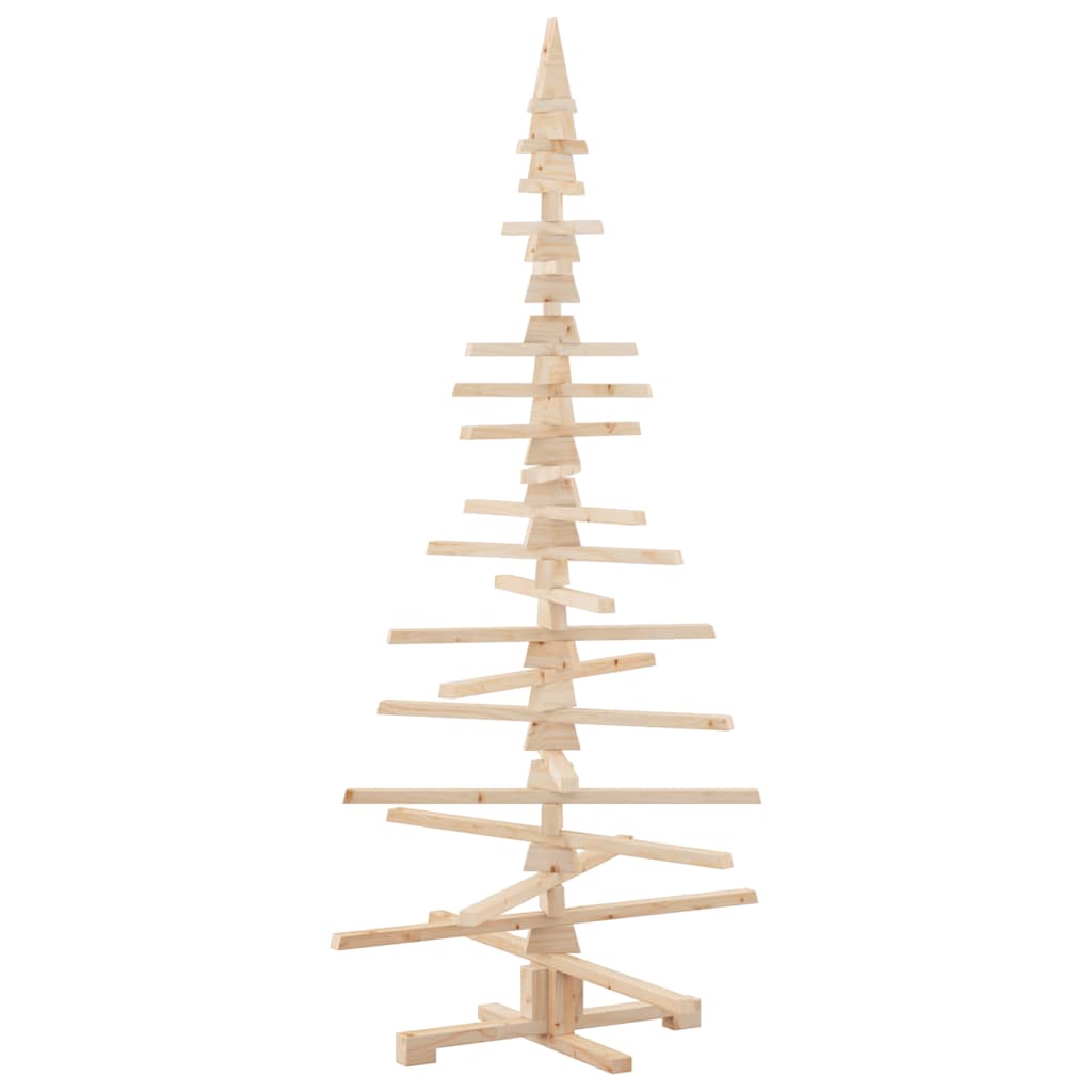 Wooden Christmas Tree for Decoration 180 cm Solid Wood Pine