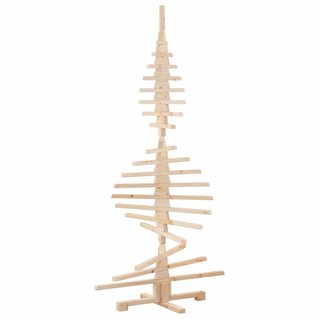 Wooden Christmas Tree for Decoration 180 cm Solid Wood Pine