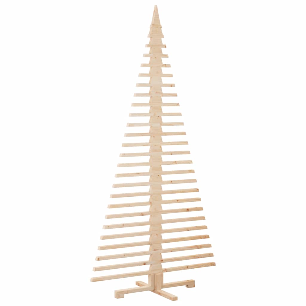Wooden Christmas Tree for Decoration 210 cm Solid Wood Pine