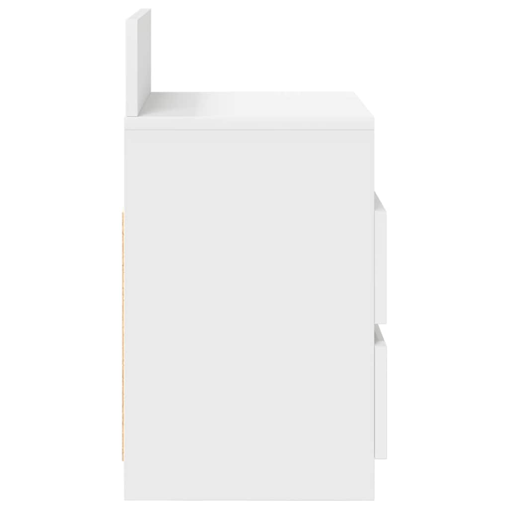 Bedside Cabinets 2 pcs with 2 Drawers White 40x33x60 cm