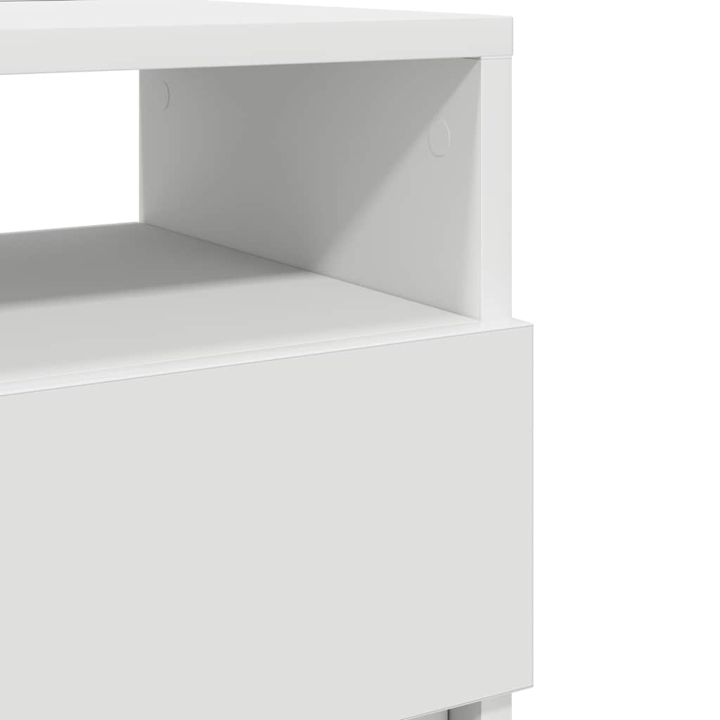 Bedside Cabinets 2 pcs with 2 Drawers White 40x33x60 cm