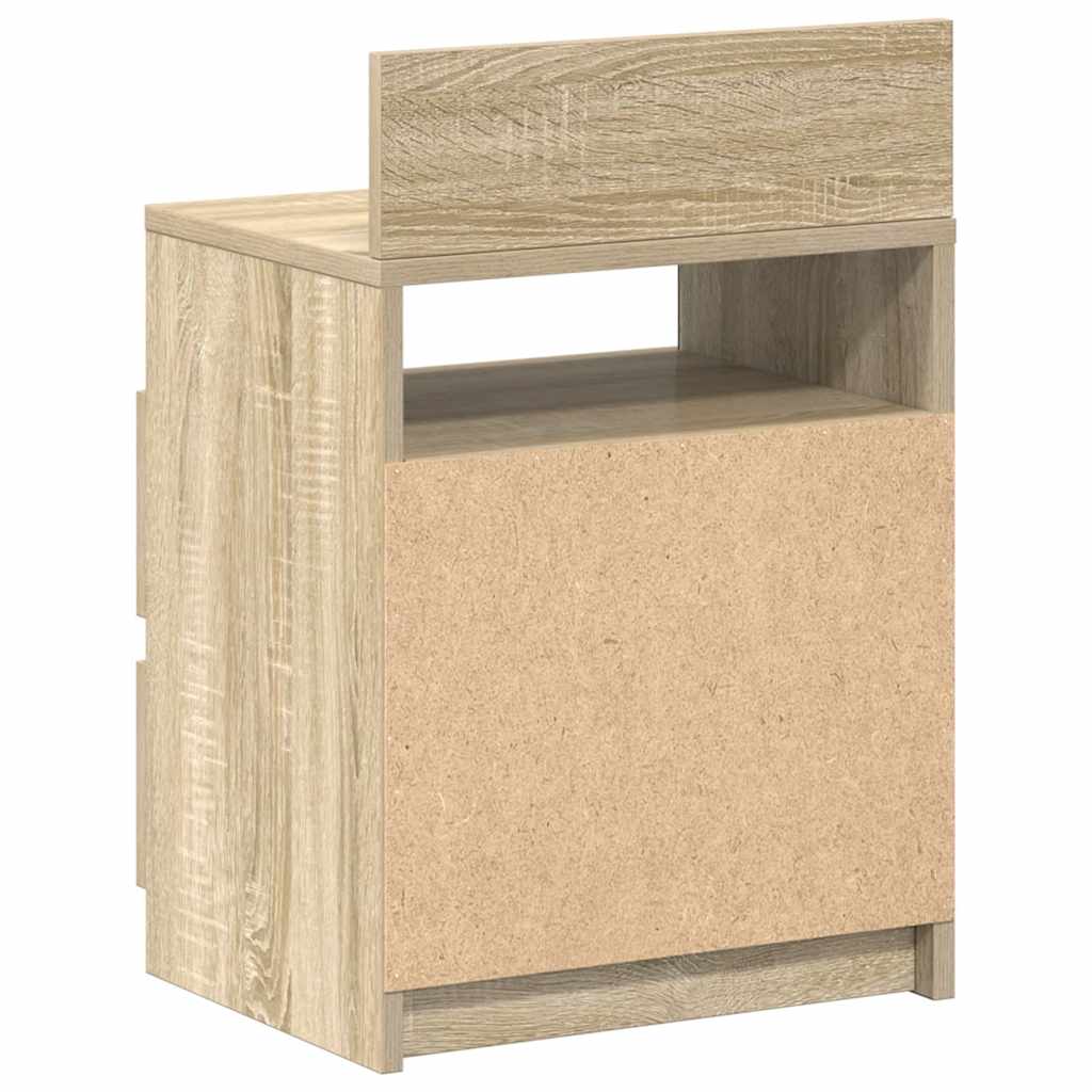Bedside Cabinet with 2 Drawers Sonoma Oak 40x33x60 cm