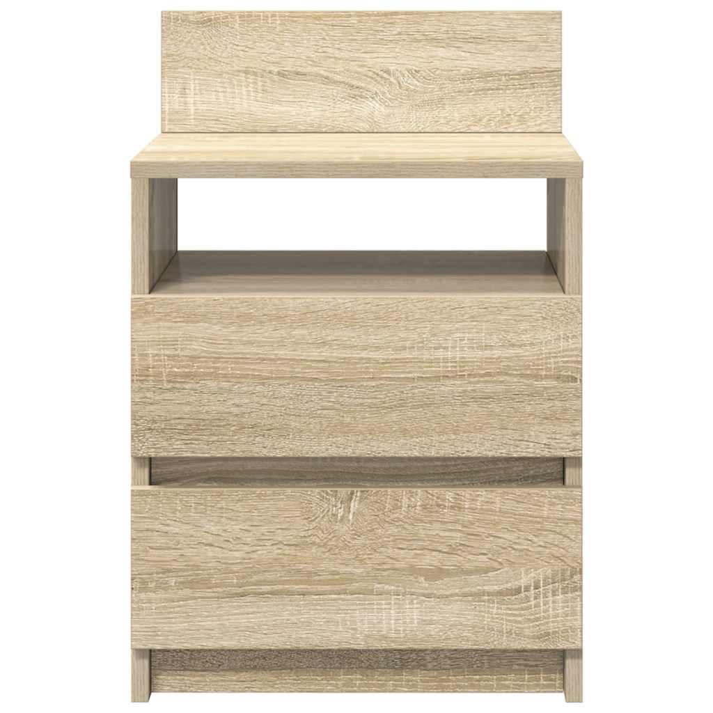 Bedside Cabinets 2 pcs with 2 Drawers Sonoma Oak 40x33x60 cm