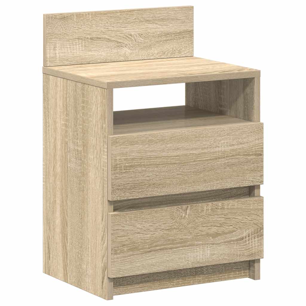 Bedside Cabinets 2 pcs with 2 Drawers Sonoma Oak 40x33x60 cm