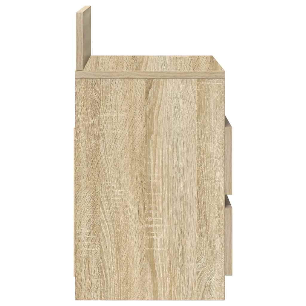 Bedside Cabinets 2 pcs with 2 Drawers Sonoma Oak 40x33x60 cm