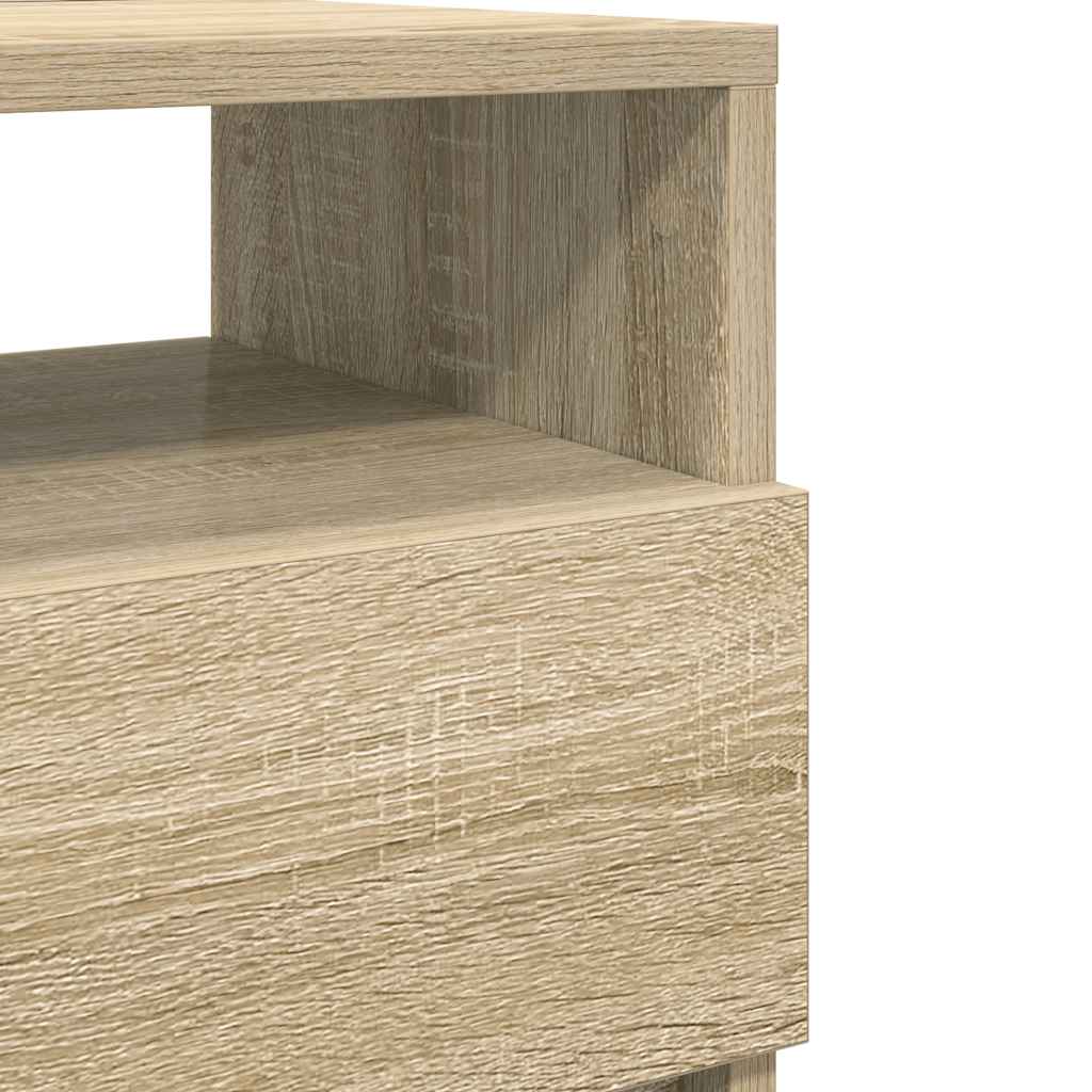 Bedside Cabinets 2 pcs with 2 Drawers Sonoma Oak 40x33x60 cm