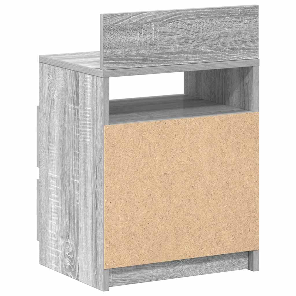 Bedside Cabinets 2 pcs with 2 Drawers Grey Sonoma 40x33x60 cm