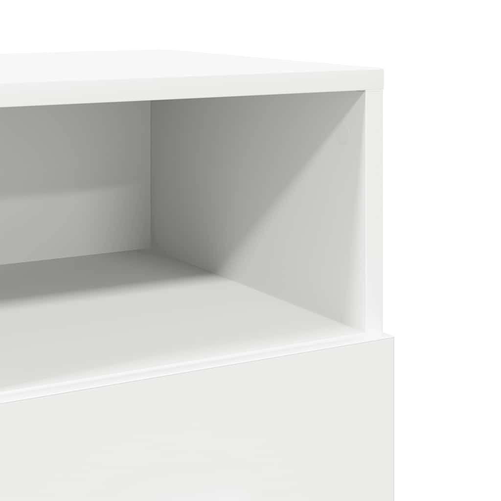 Bedside Cabinet with 2 Drawers White 36x36x68 cm