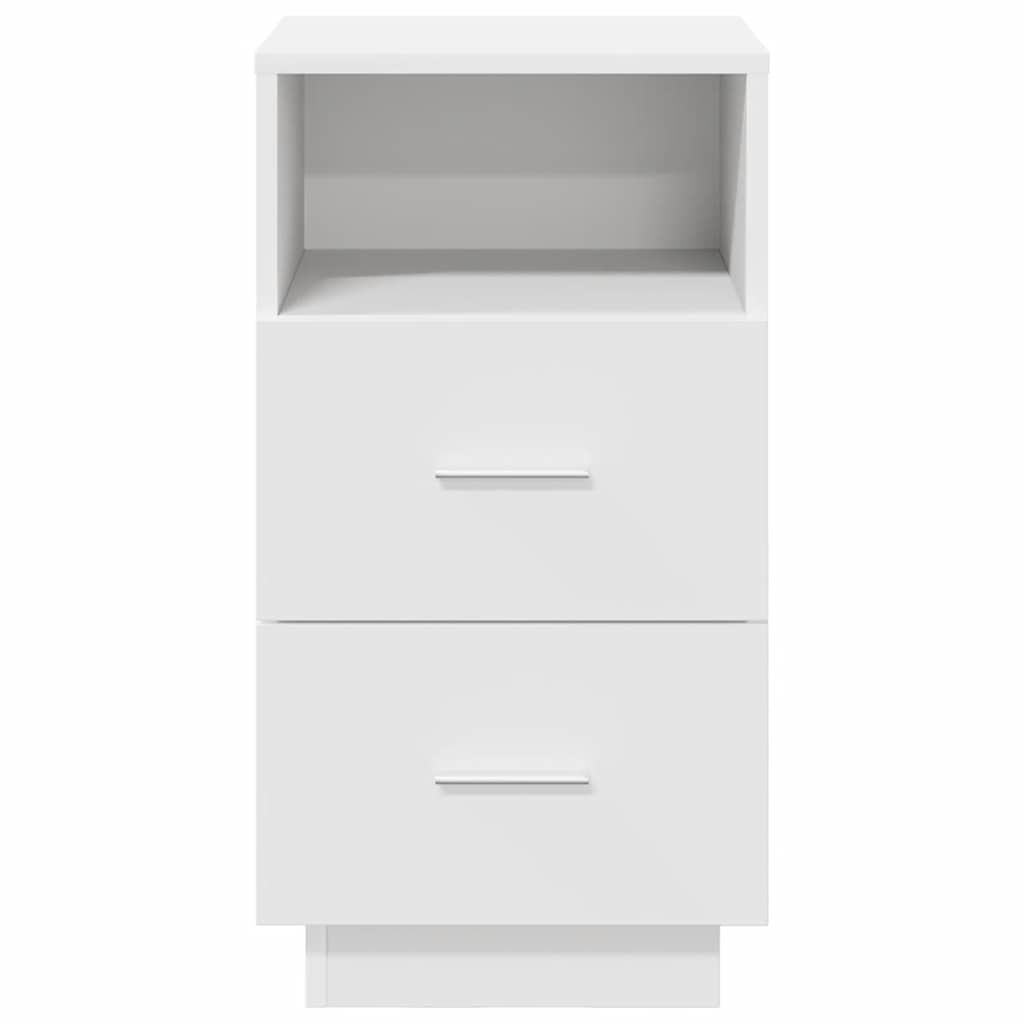 Bedside Cabinets 2 pcs with 2 Drawers White 36x36x68 cm