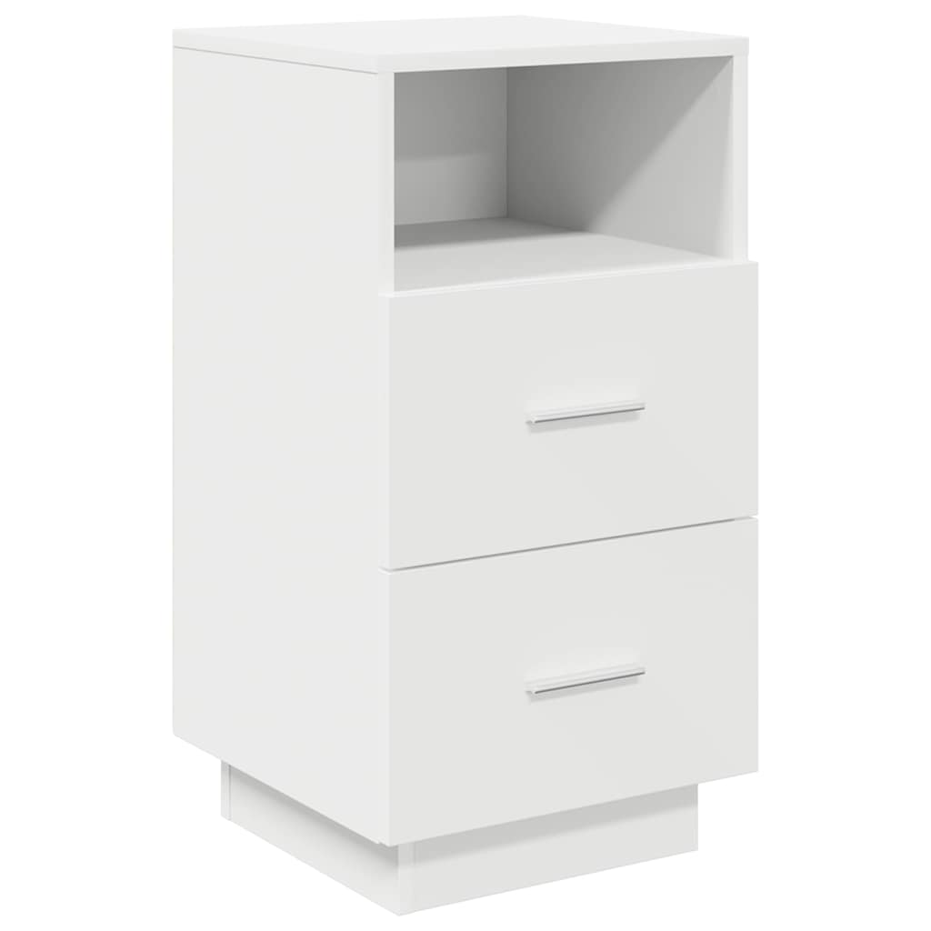 Bedside Cabinets 2 pcs with 2 Drawers White 36x36x68 cm