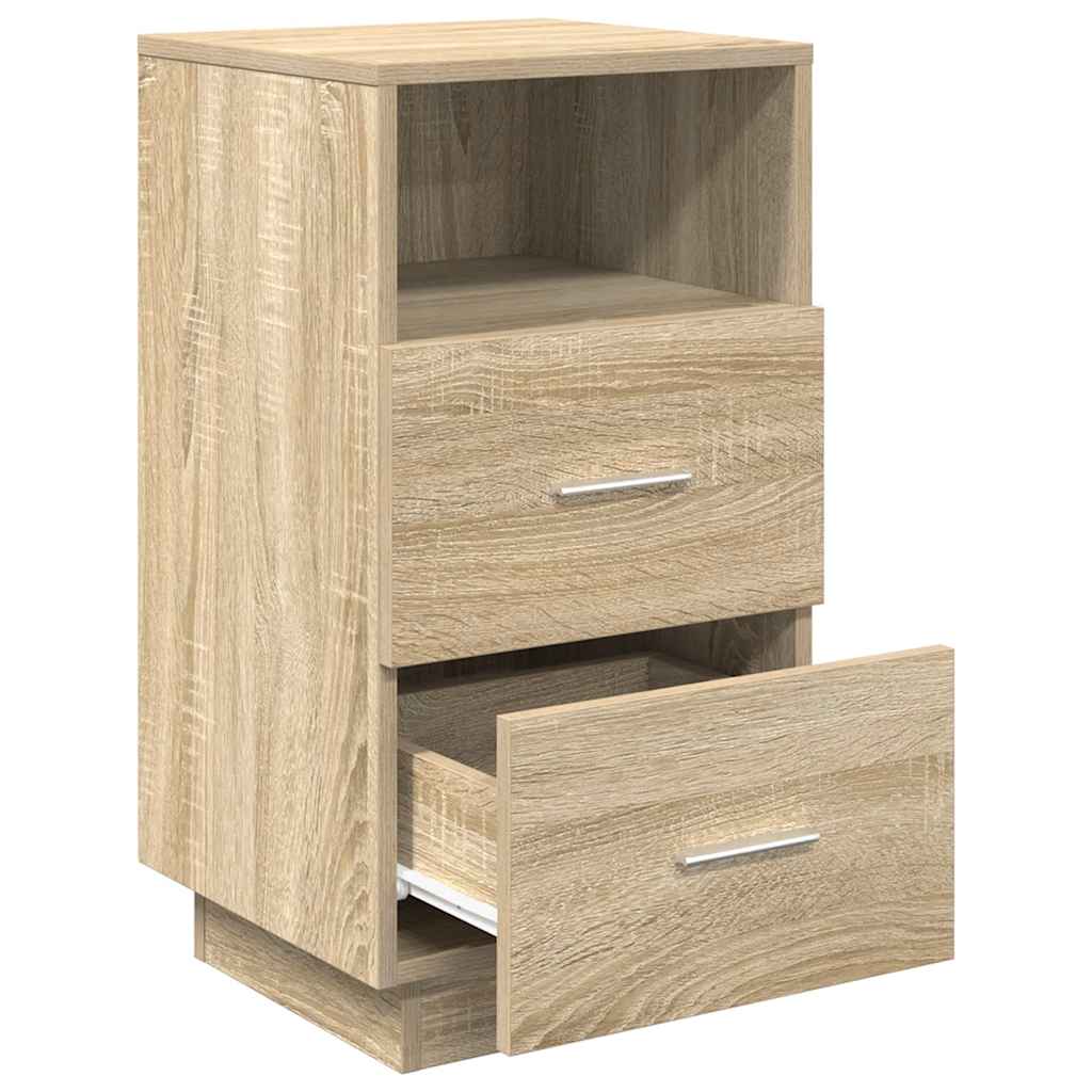 Bedside Cabinets 2 pcs with 2 Drawers Sonoma Oak 36x36x68 cm