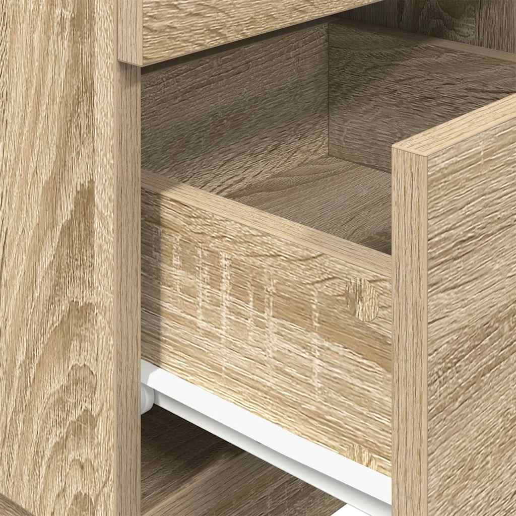 Bedside Cabinets 2 pcs with 2 Drawers Sonoma Oak 36x36x68 cm