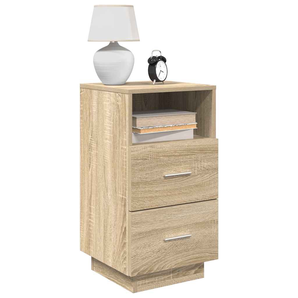Bedside Cabinets 2 pcs with 2 Drawers Sonoma Oak 36x36x68 cm