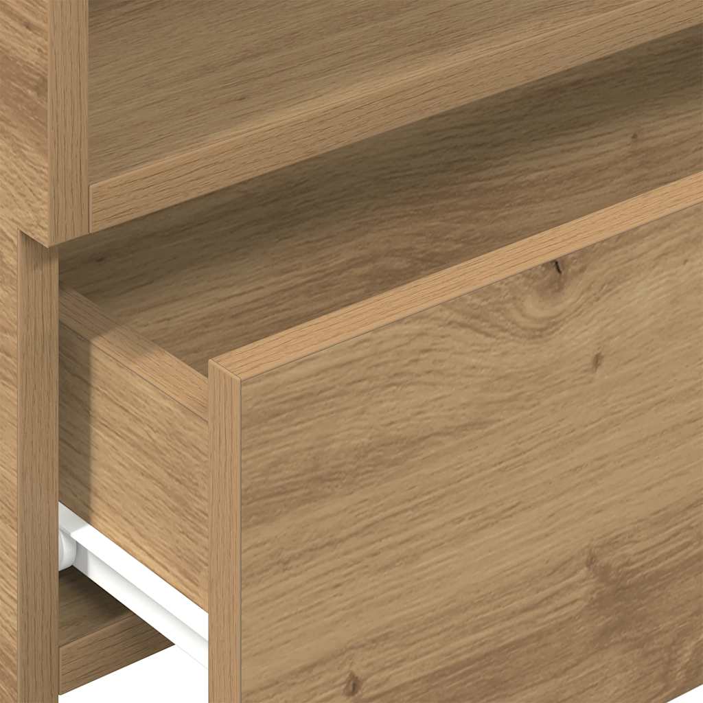 Wall-mounted Bedside Cabinet Artisan Oak 45x26x28.5 cm