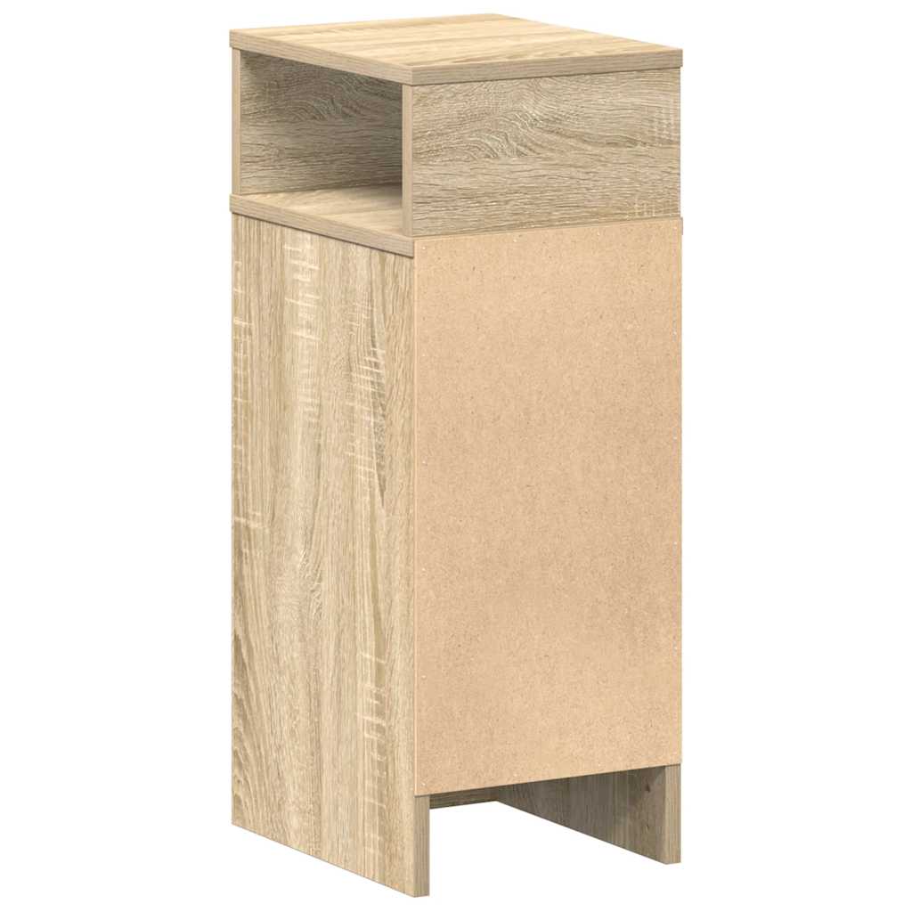 Bedside Cabinets 2 pcs with Drawer Sonoma Oak 25x31x66 cm