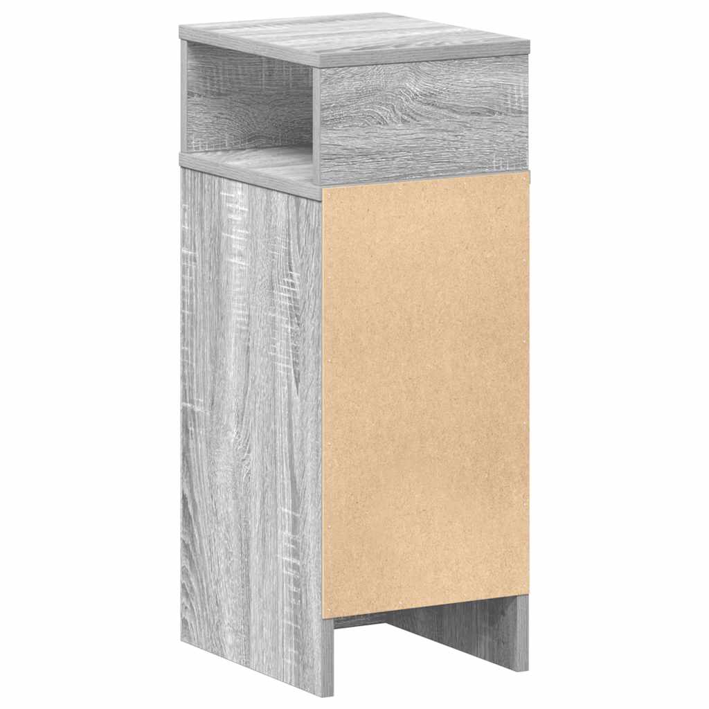 Bedside Cabinet with Drawer Grey Sonoma 25x31x66 cm