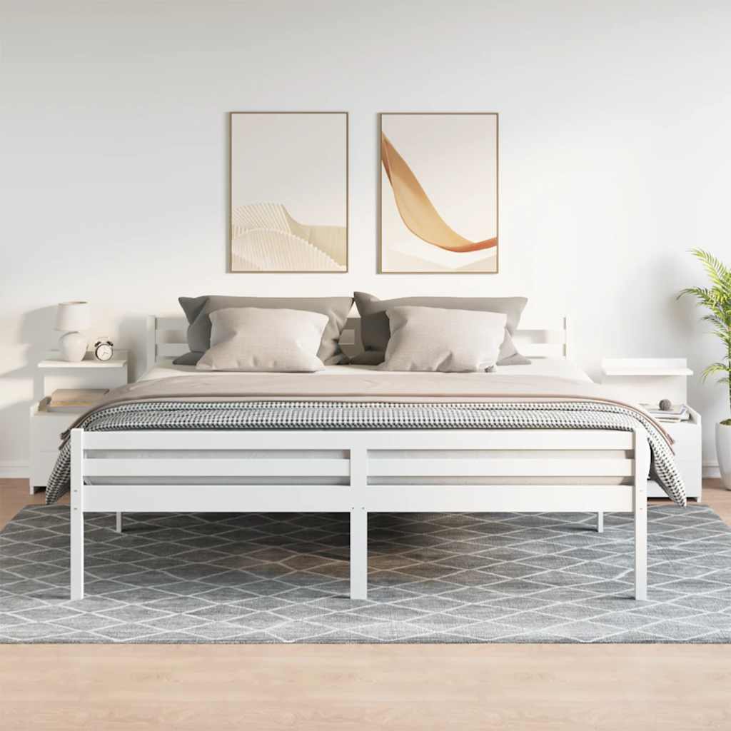 Bedside Cabinets 2 pcs with 2 Drawers White 40x36.5x62 cm