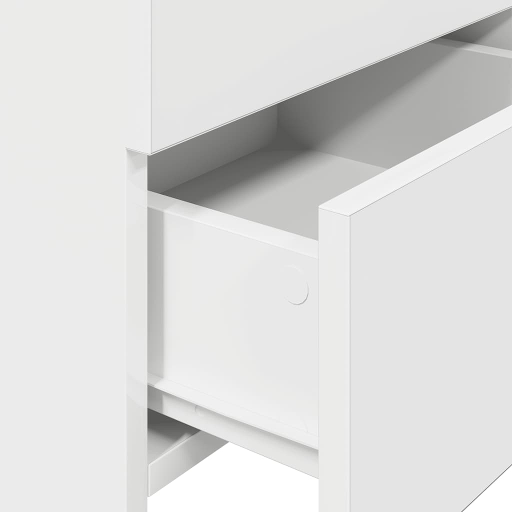 Bedside Cabinets 2 pcs with 2 Drawers White 40x36.5x62 cm