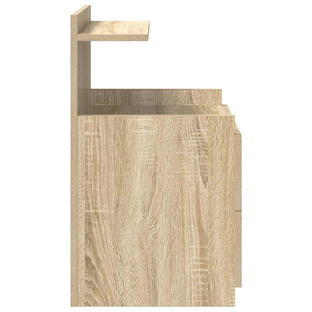 Bedside Cabinets 2 pcs with 2 Drawers Sonoma Oak 40x36.5x62 cm