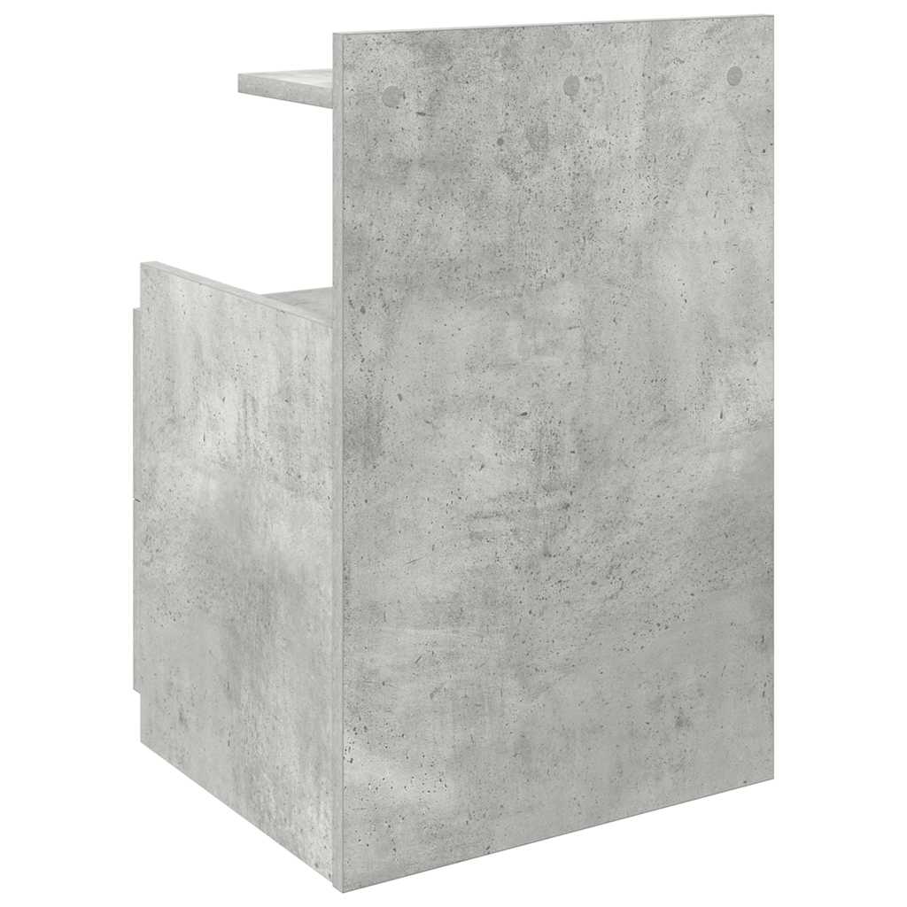 Bedside Cabinets 2 pcs with 2 Drawers Concrete Grey 40x36.5x62 cm