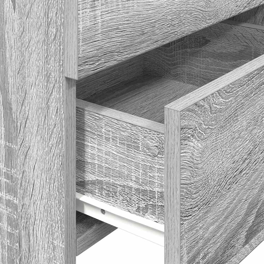 Bedside Cabinets 2 pcs with 2 Drawers Grey Sonoma 40x36.5x62 cm