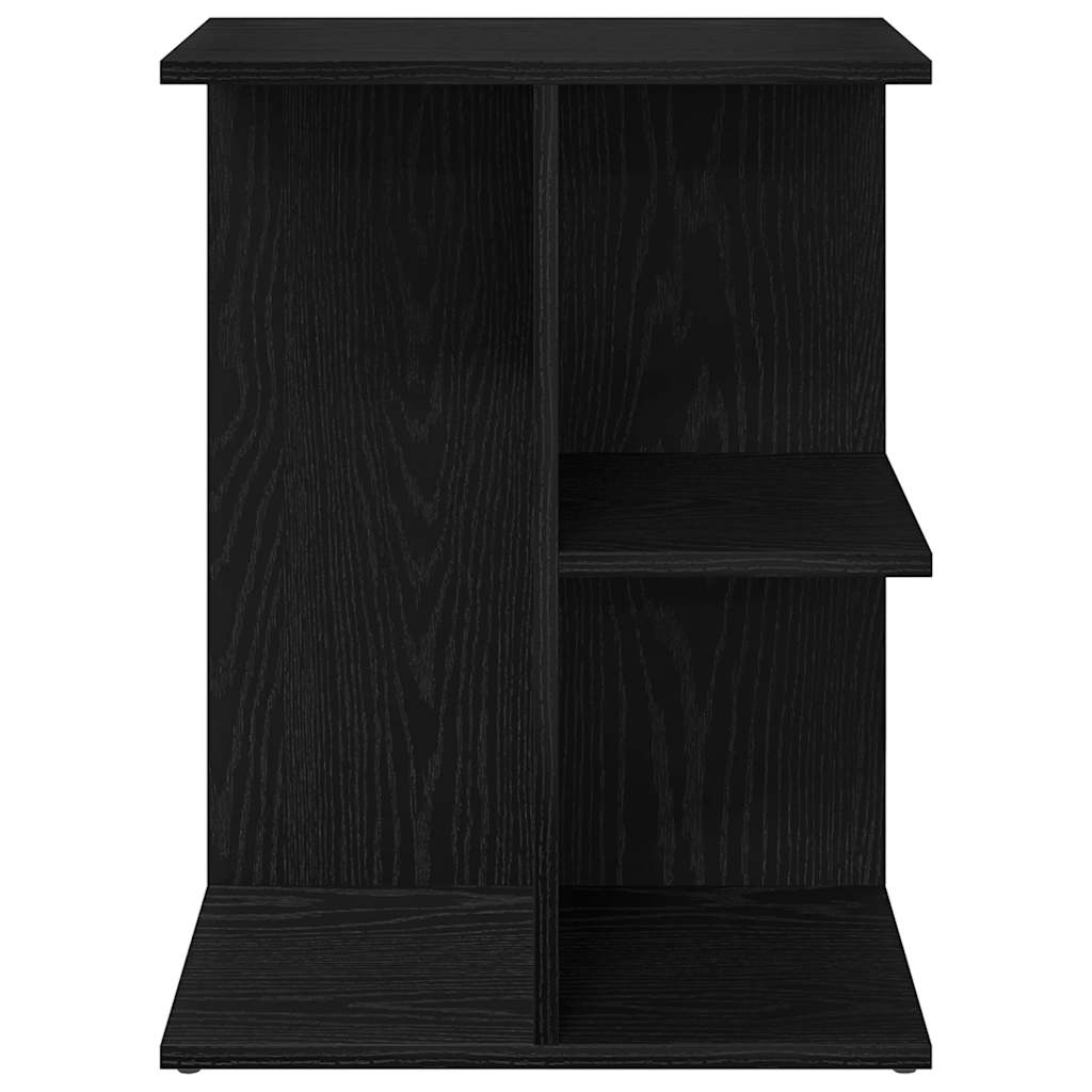 Bedside Table Black Oak 46.5x29x61 cm Engineered Wood